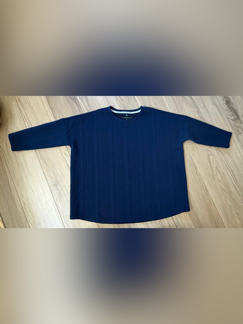 Tuckernuck Womens Ally Swing Sport Navy Medium Large Sweatshirt NWOT